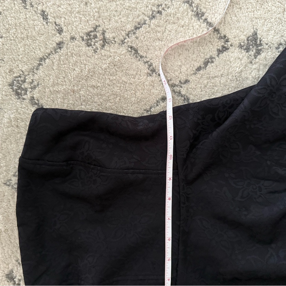 Black Lace Strapless Fit & Flare Mini Dress - Picture 2 of 7